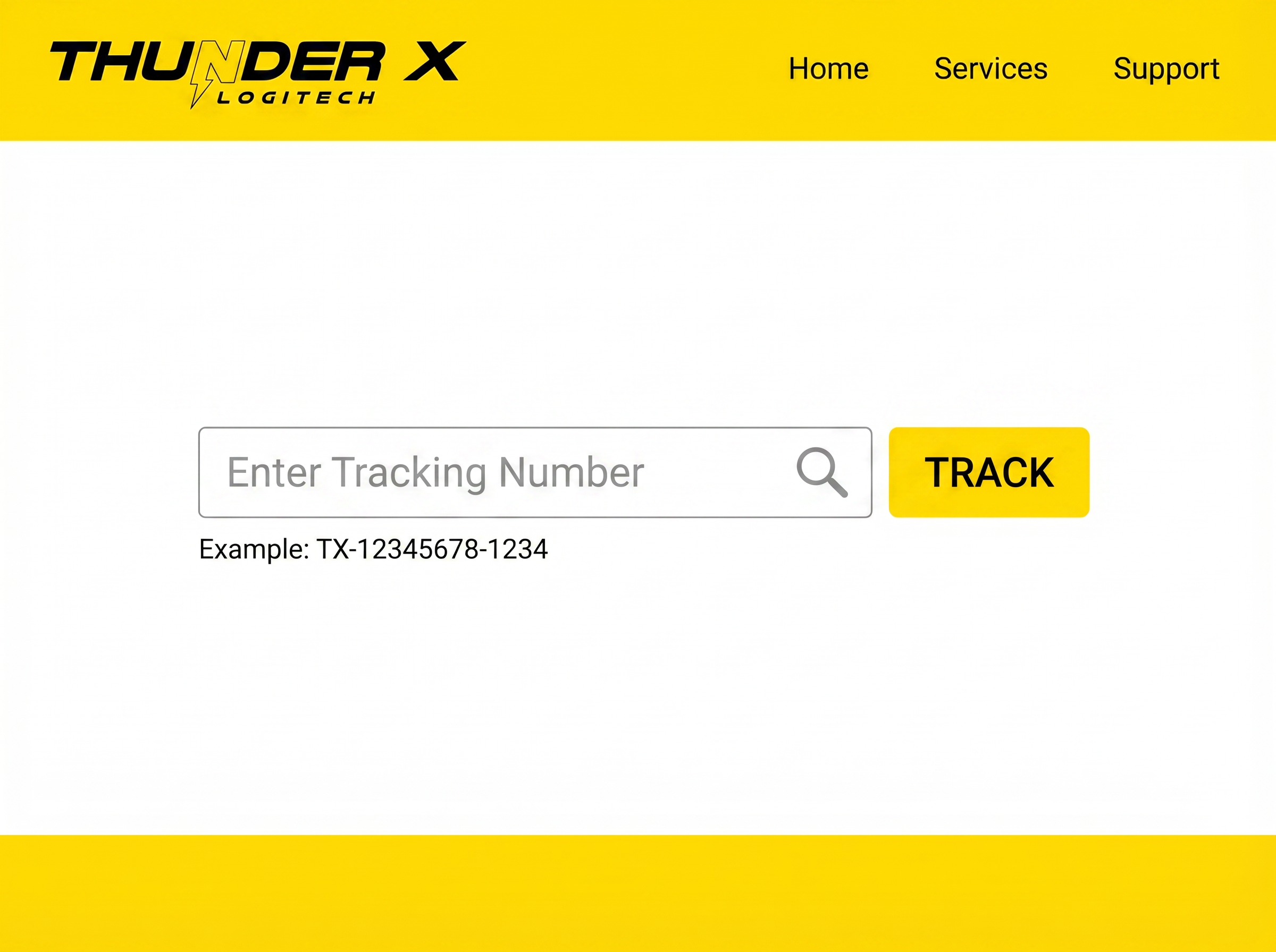 Tracking Number Input Interface
